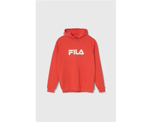 Fila bluza copii culoarea rosu, cu gluga, cu imprimeu