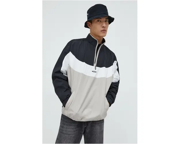 adidas Originals geaca barbati, culoarea bej, de tranzitie