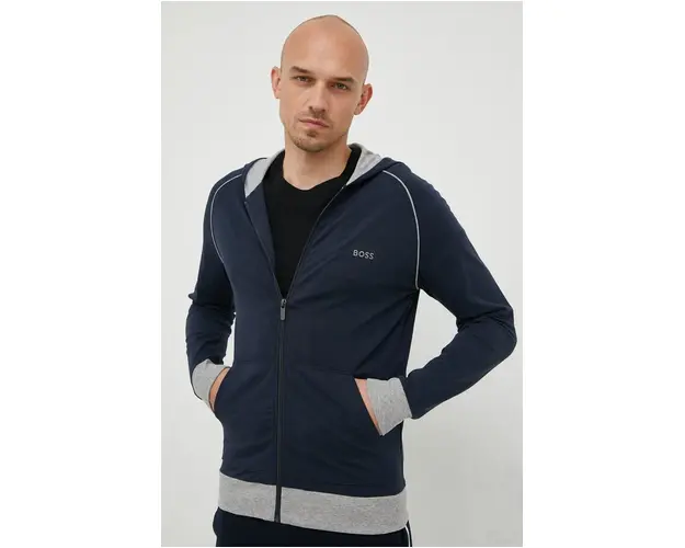 BOSS bluza barbati, culoarea bleumarin, uni 50469540