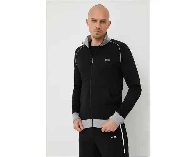 BOSS bluza barbati, culoarea negru, uni 50469548