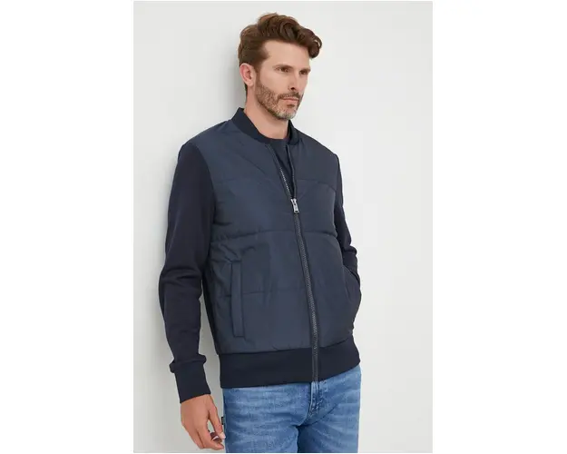 BOSS geaca barbati, culoarea bleumarin, de tranzitie 50468529