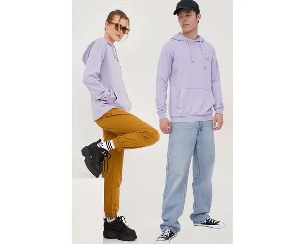 Fila bluza culoarea violet, neted