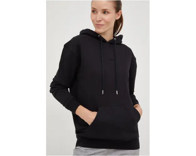 Arkk Copenhagen hanorac de bumbac culoarea negru, neted