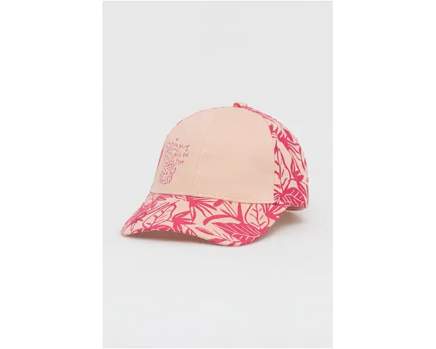 United Colors of Benetton caciula de bumbac pentru copii culoarea roz, modelator