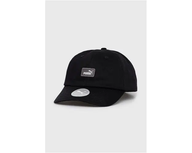 Puma sapca din bumbac 2366901 culoarea negru, cu imprimeu 02366901-01 23669