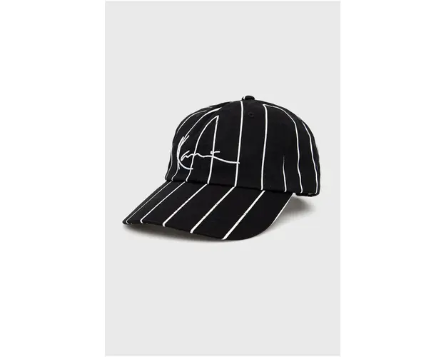 Karl Kani sapca din bumbac culoarea negru, modelator KAHW01100102-black