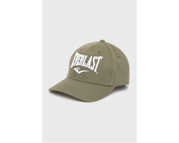 Everlast sapca din bumbac culoarea verde, cu imprimeu