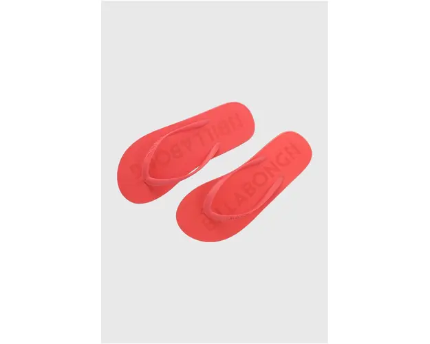 Billabong slapi femei, culoarea portocaliu, cu toc plat