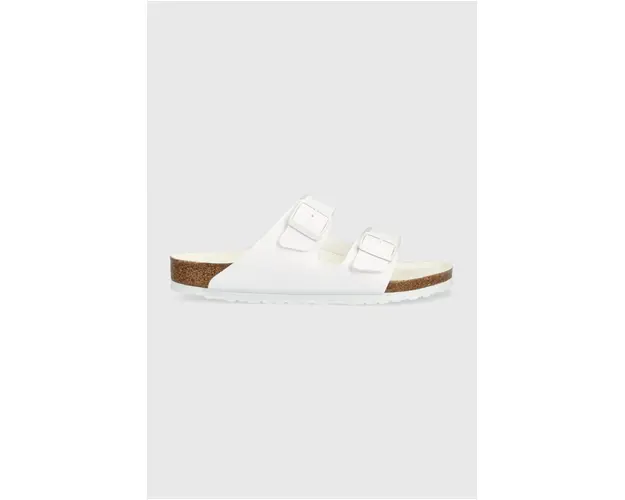 Birkenstock papuci Arizona barbati, culoarea alb, 1019061
