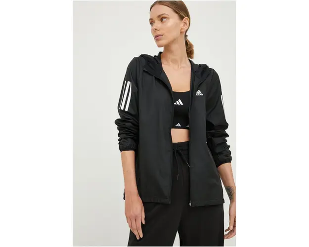 adidas Performance jacheta de alergare Own The Run culoarea negru, de tranzitie