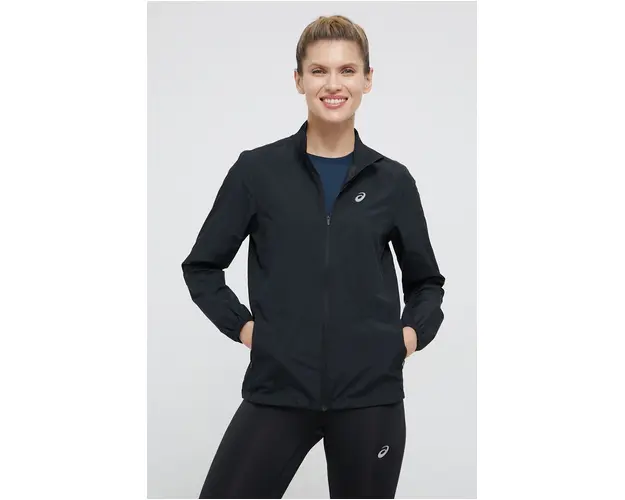 Asics jacheta de alergare culoarea negru, de tranzitie