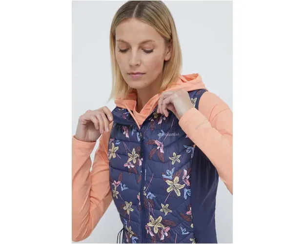 Columbia vesta sport Powder Pass culoarea bleumarin, de tranzitie 1832222