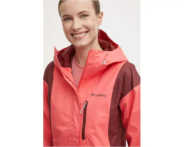 Columbia jacheta de exterior Hikebound culoarea rosu, de tranzie 1989253