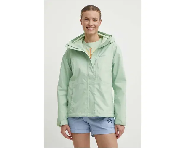 Columbia jacheta de exterior Hikebound culoarea verde, de tranzitie 1989253