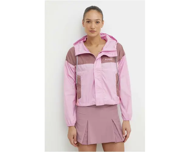 Columbia jacheta de exterior Flash Challenger culoarea roz 1989511