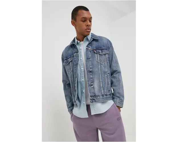 Levi's geaca din denim barbati, de tranzitie 72334.0574-MedIndigoW