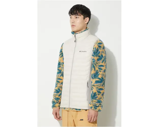 Columbia vesta sport Powder Pass culoarea bej, de tranzitie 1842414