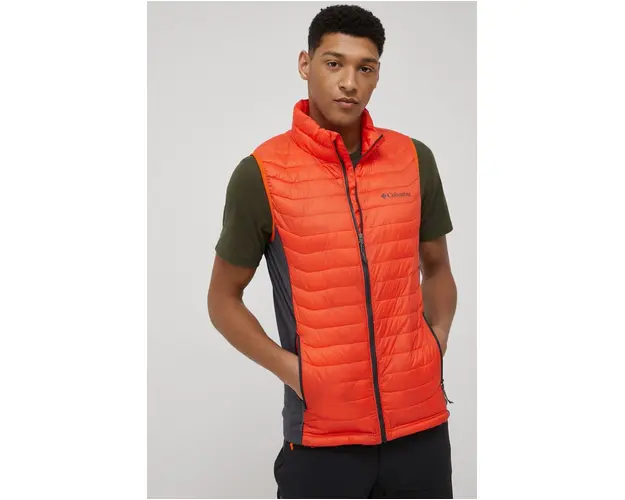 Columbia vesta sport Powder Pass culoarea portocaliu, de tranzitie 1842414