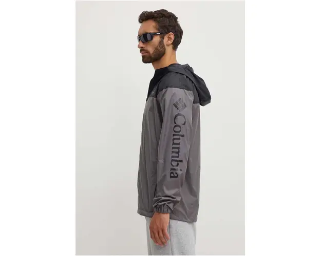 Columbia windbreaker TERREX Flash Challenger culoarea gri, de tranzitie 1988715