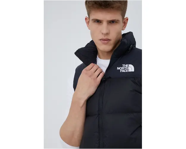 The North Face vesta de puf M 1996 Rtro Npse Vst barbati, culoarea negru, de iarna