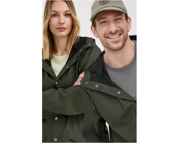 Rains geaca 12010 Jacket culoarea verde, de tranzitie 12010.03-Green