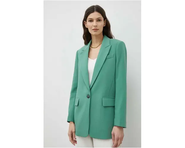 Bruuns Bazaar sacou culoarea verde, un singur rand de nasturi, neted