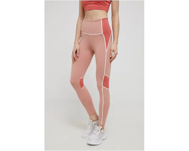 Reebok colanti H51435 femei, culoarea portocaliu, neted