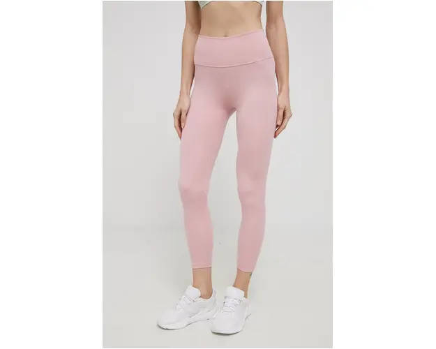 adidas Performance colanti HD4435 femei, culoarea roz, neted