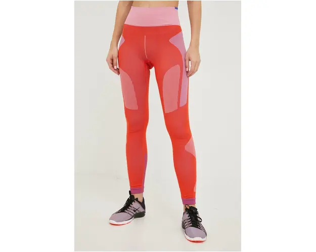 adidas by Stella McCartney leggins de antrenament femei, culoarea portocaliu, modelator