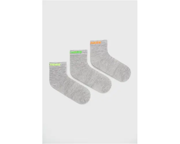 Skechers sosete copii 3-pack culoarea gri