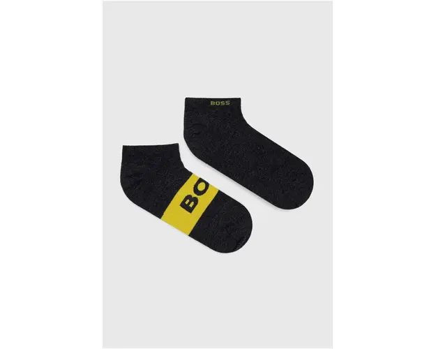 BOSS sosete 2-pack barbati, culoarea gri, 50467747