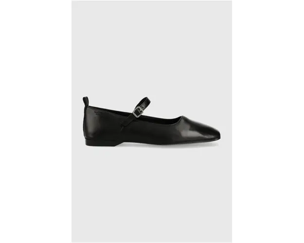 Vagabond Shoemakers balerini de piele Delia culoarea negru,