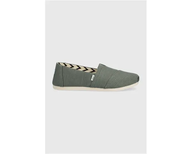 Toms espadrile Alpargata culoarea verde