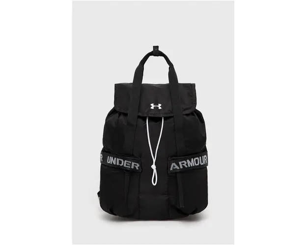 Under Armour rucsac femei, culoarea negru, mic, neted
