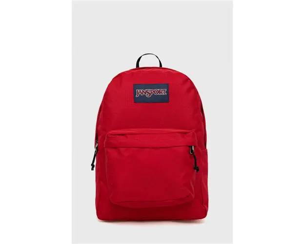 Jansport rucsac culoarea rosu, mare, neted