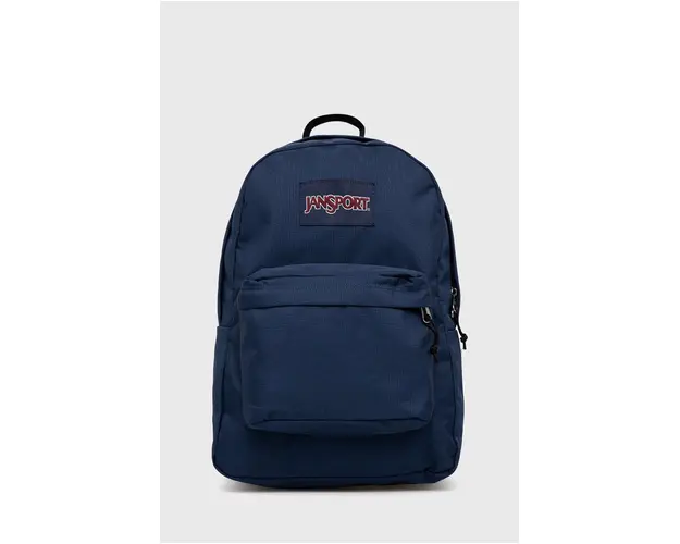 Jansport rucsac culoarea albastru marin, mare, neted