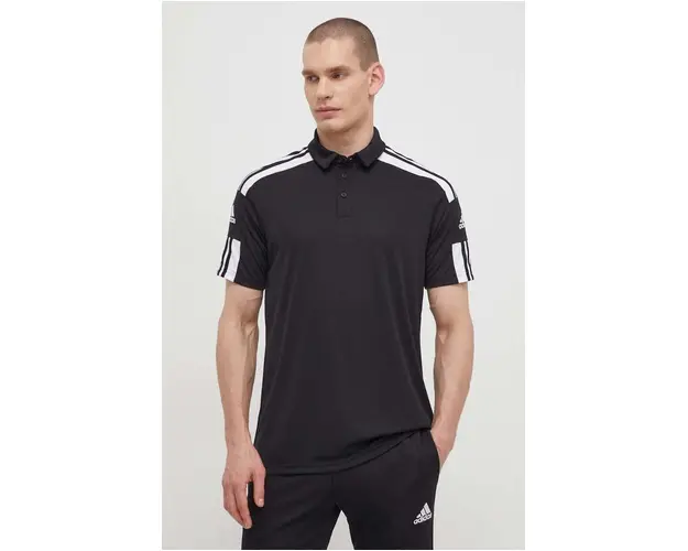adidas Performance polo de antrenament Squadra 21 culoarea negru, cu imprimeu GK9556