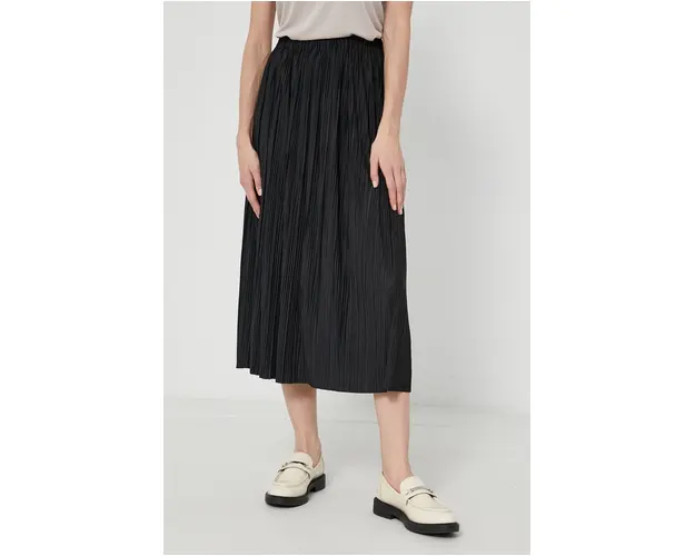 Samsoe Samsoe Fusta culoarea negru, midi, evazata