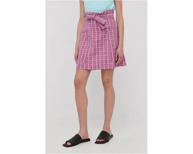 MAX&Co. fusta din in culoarea violet, mini, evazati