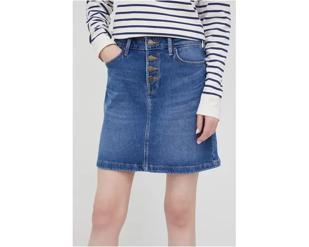 Lee fusta jeans mini, drept