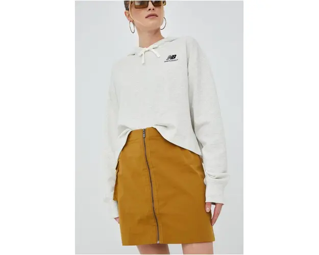 Fila fusta culoarea verde, mini, drept