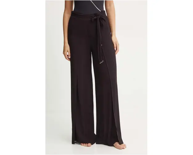 MICHAEL Michael Kors pantaloni de plaja culoarea negru