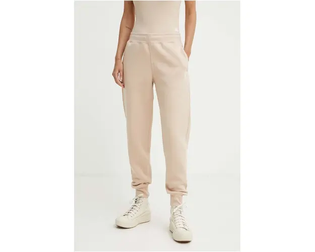 G-Star Raw pantaloni de trening culoarea bej, neted