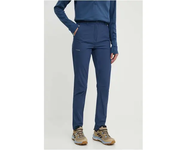 Viking pantaloni de exterior Expander Ultralight femei, culoarea albastru marin