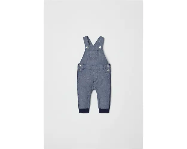 OVS salopete din bumbac pentru copii culoarea albastru marin, modelator