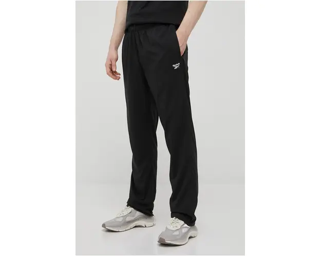 Reebok pantaloni FP9167 barbati, culoarea negru