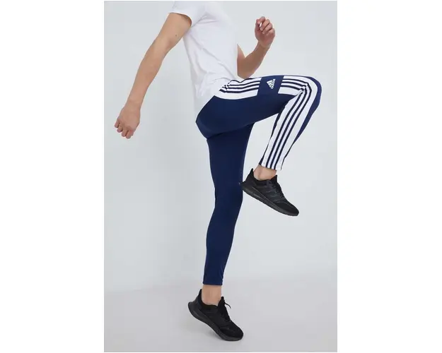 adidas Performance pantaloni de antrenament Squadra 21 HC6273 barbati, culoarea bleumarin, cu imprimeu HC6273