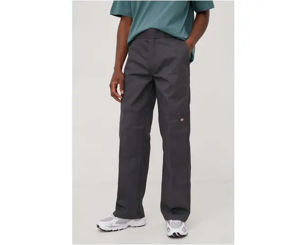 Dickies pantaloni barbati, culoarea gri, drept