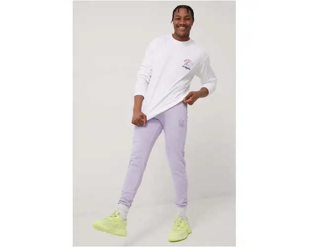 Fila pantaloni culoarea violet, cu imprimeu