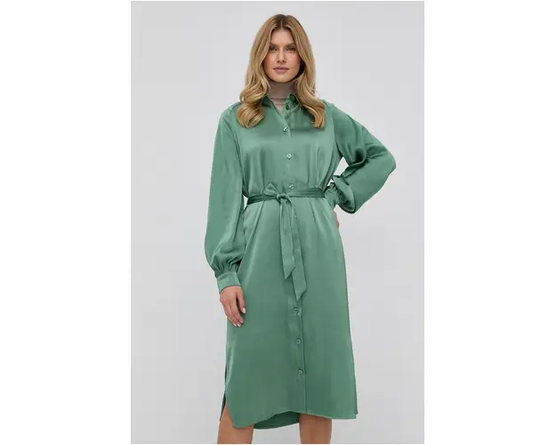 Samsoe Samsoe Rochie culoarea verde, midi, oversize